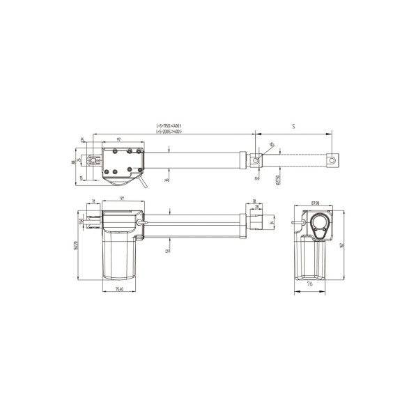 TH-03 Ultra-High Thrust Electric Linear Actuator