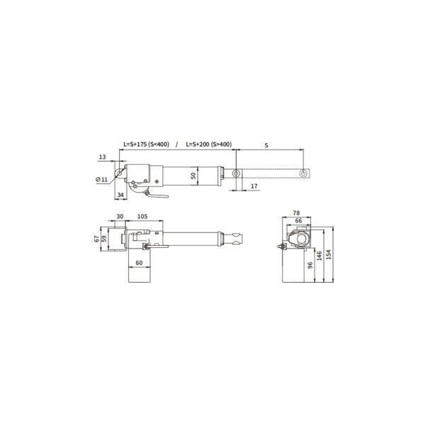 TH-06 Heavy-Duty Electric Linear Actuator for Universal Applications