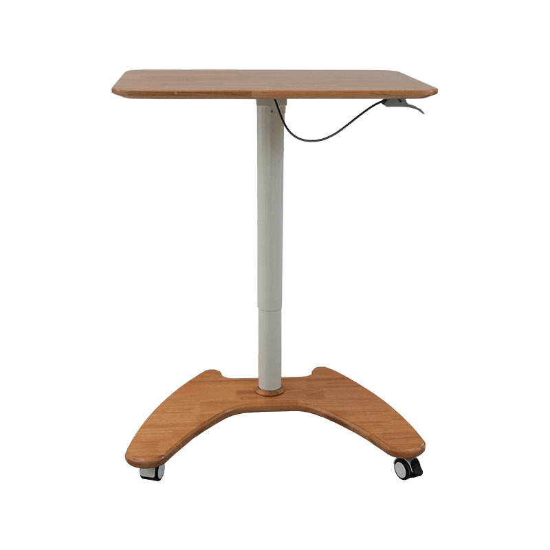SK06-01 Natural Wood Style Pneumatic Height-Adjustable Desk