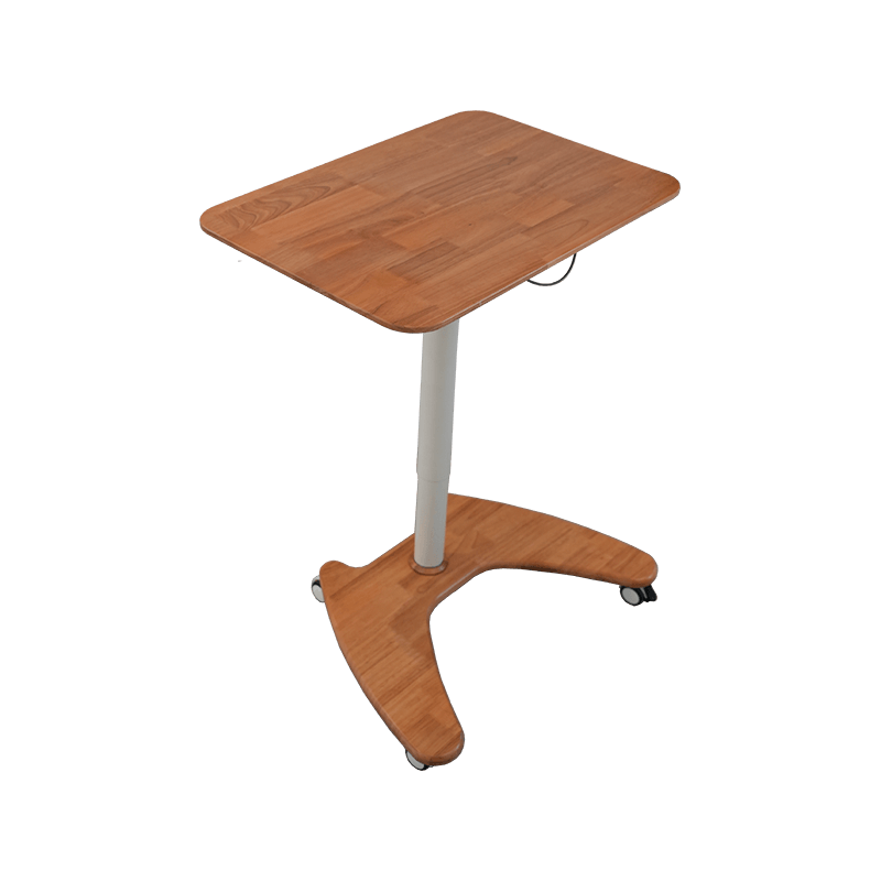 SK06-01 Natural Wood Style Pneumatic Height-Adjustable Desk