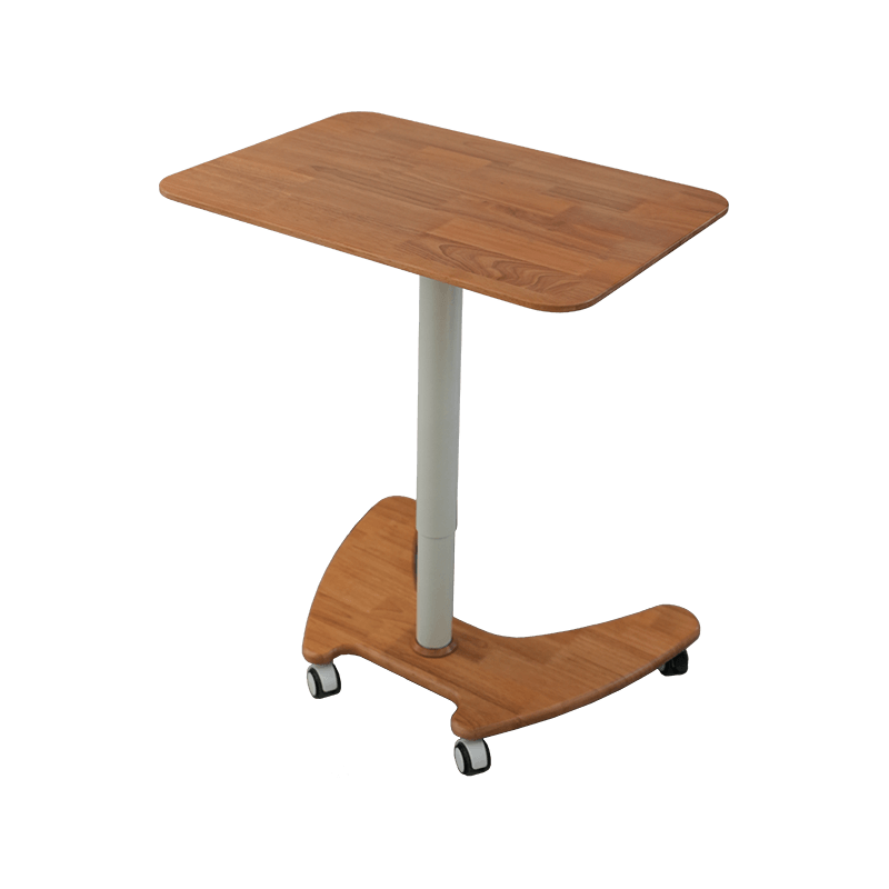 SK06-01 Natural Wood Style Pneumatic Height-Adjustable Desk