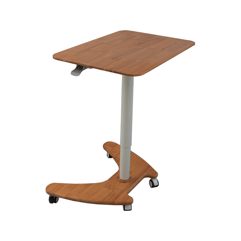SK06-01 Natural Wood Style Pneumatic Height-Adjustable Desk