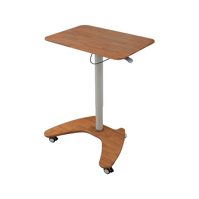SK06-01 Natural Wood Style Pneumatic Height-Adjustable Desk