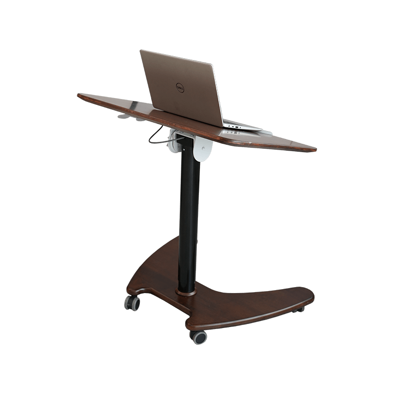 SK06 Solid Wood Walnut Pneumatic Height-Adjustable Tilting Desk