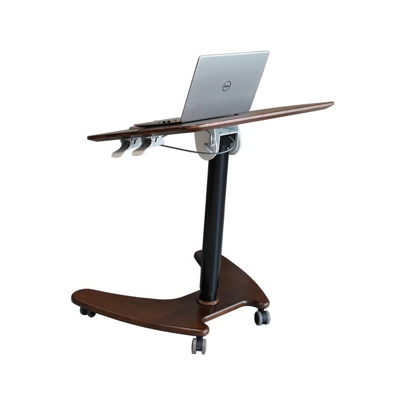 SK06 Solid Wood Walnut Pneumatic Height-Adjustable Tilting Desk