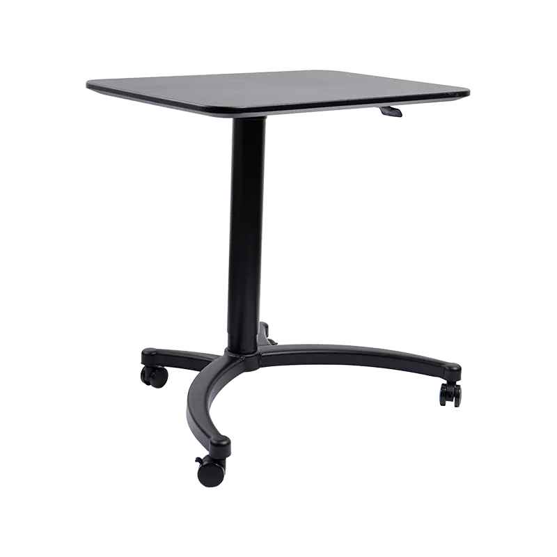 TH-13 (Cat Head Leg Column with Square Panel Column) Pneumatic Height-Adjustable Desk